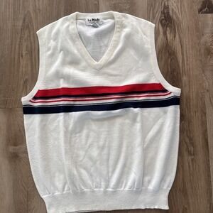 La Mode Active Sportswear Men's Sweater Best red And Blue Stripe Size Large